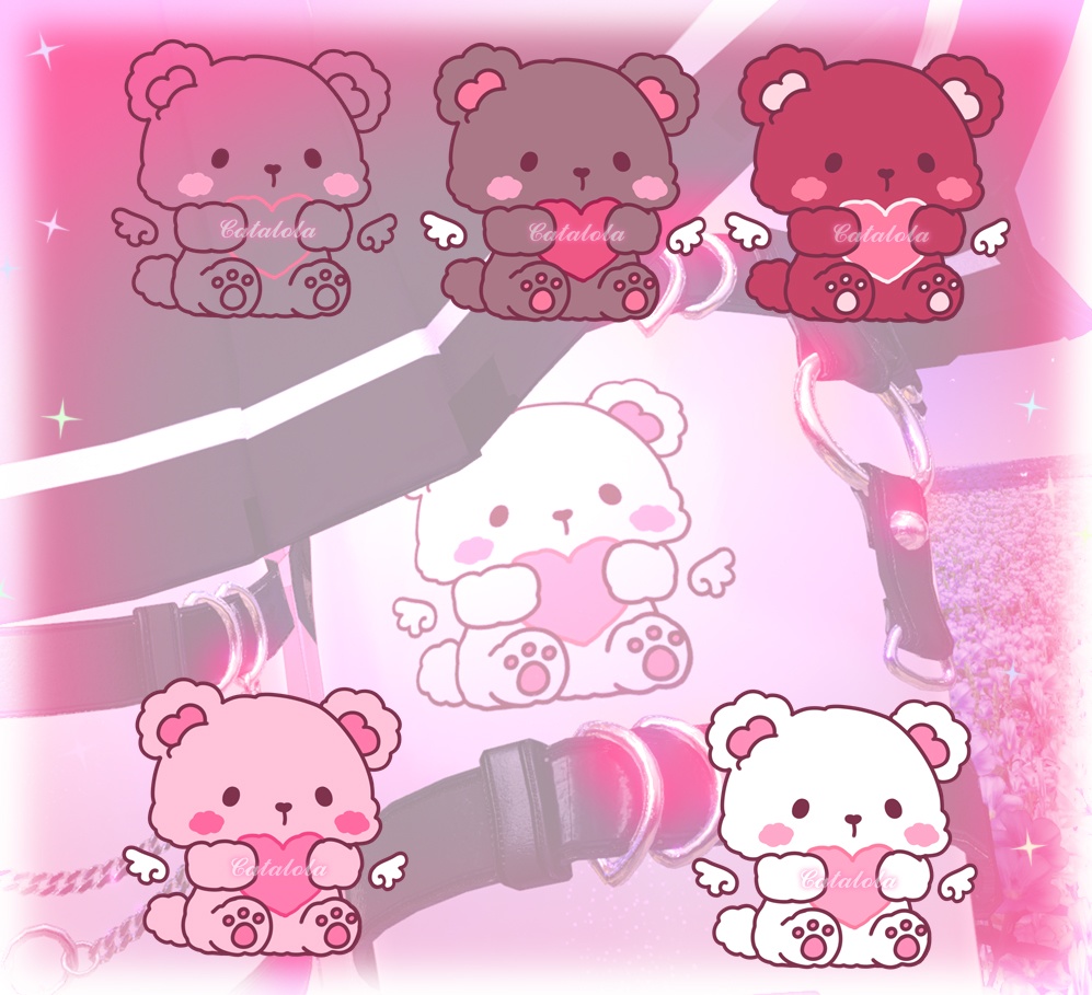 ♡ VRChat ♡ Valentines Love Bear Tattoo