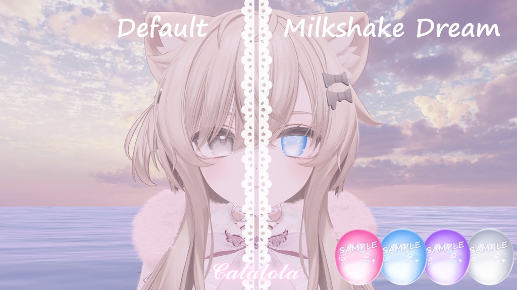 ♡ VRChat ♡ Milkshake Dream Eye Texture for Milfy/ミルフィ & Eku/エク