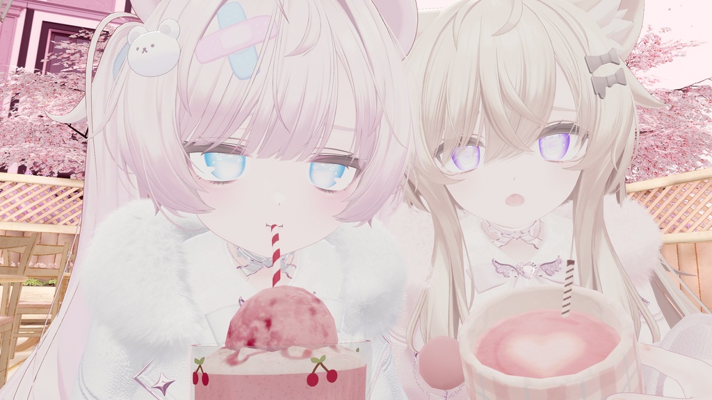 ♡ VRChat ♡ Milkshake Dream Eye Texture for Milfy/ミルフィ & Eku/エク