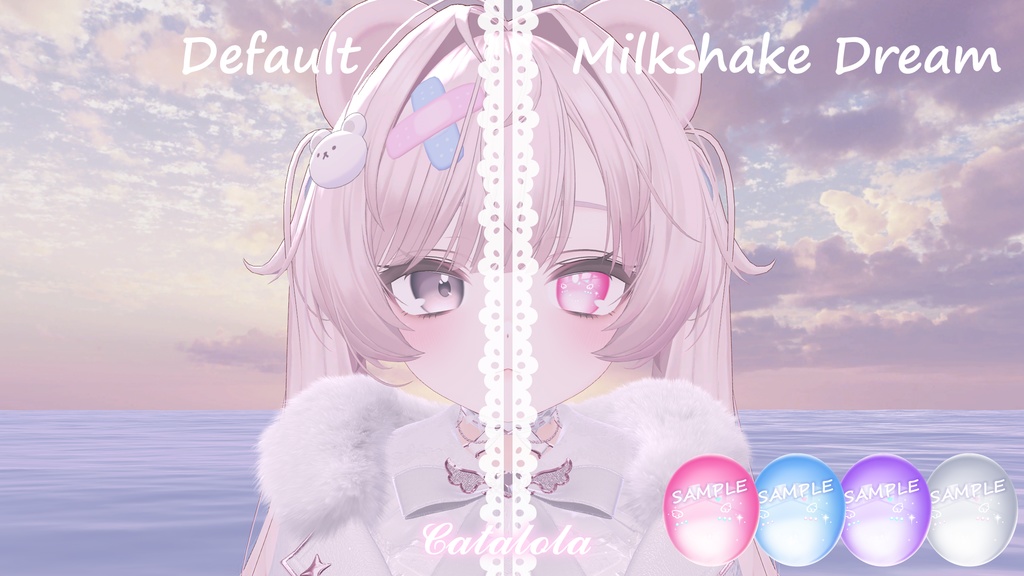 ♡ VRChat ♡ Milkshake Dream Eye Texture for Milfy/ミルフィ & Eku/エク