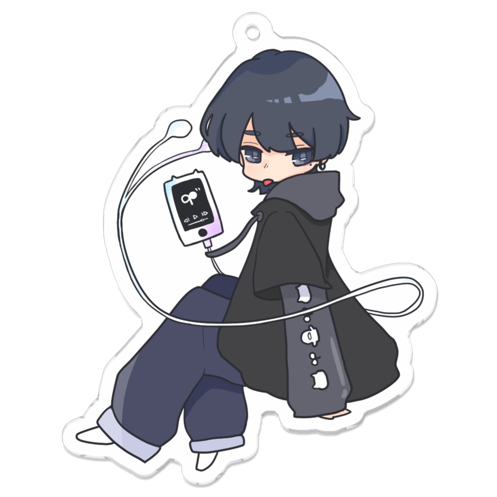 アクリルキーホルダー【あおみどろ1】