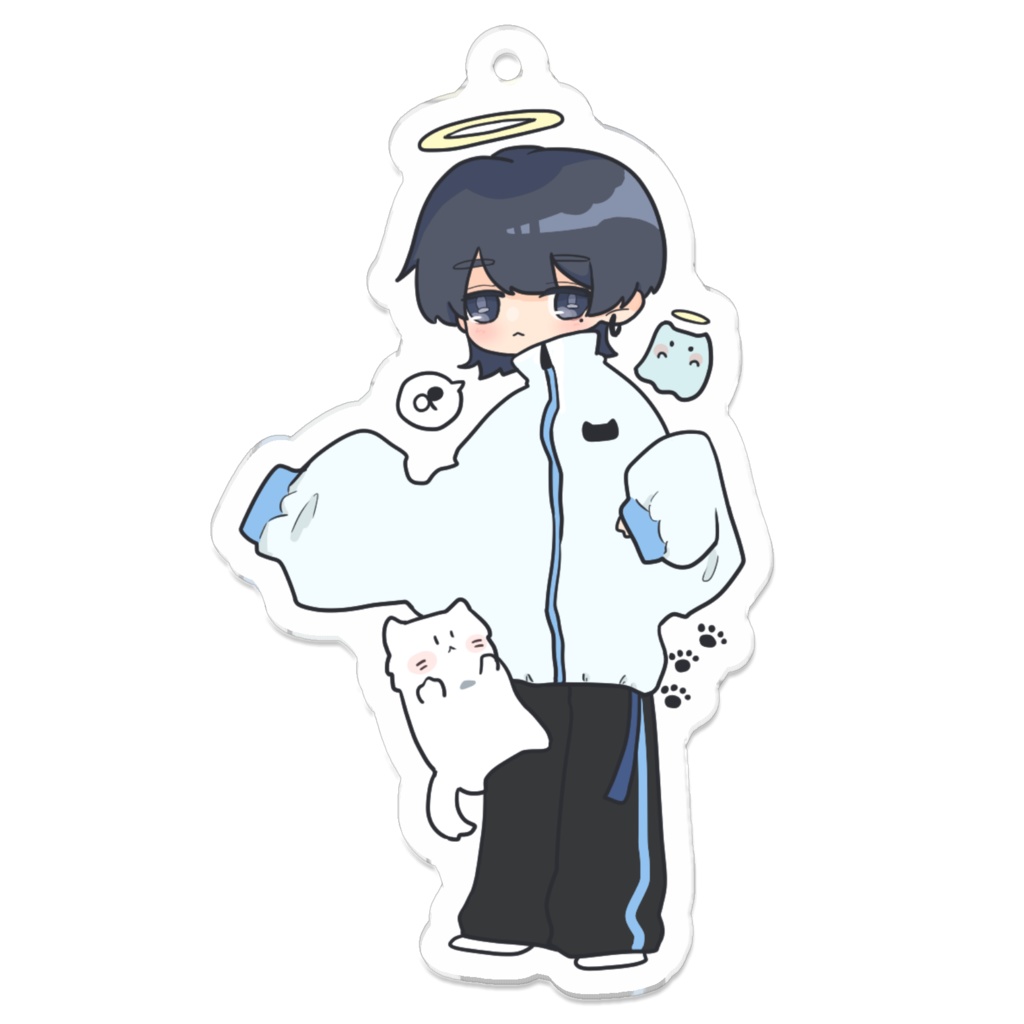 アクリルキーホルダー【あおみどろ2】