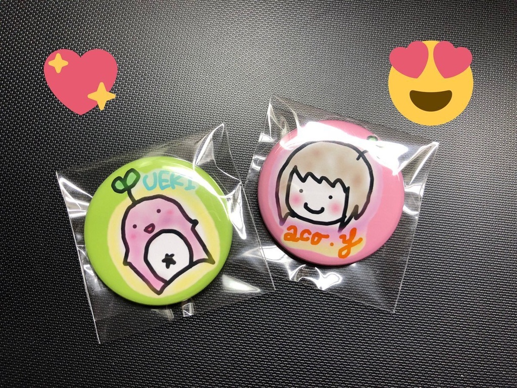 オリジナル缶バッチ（２個セット）