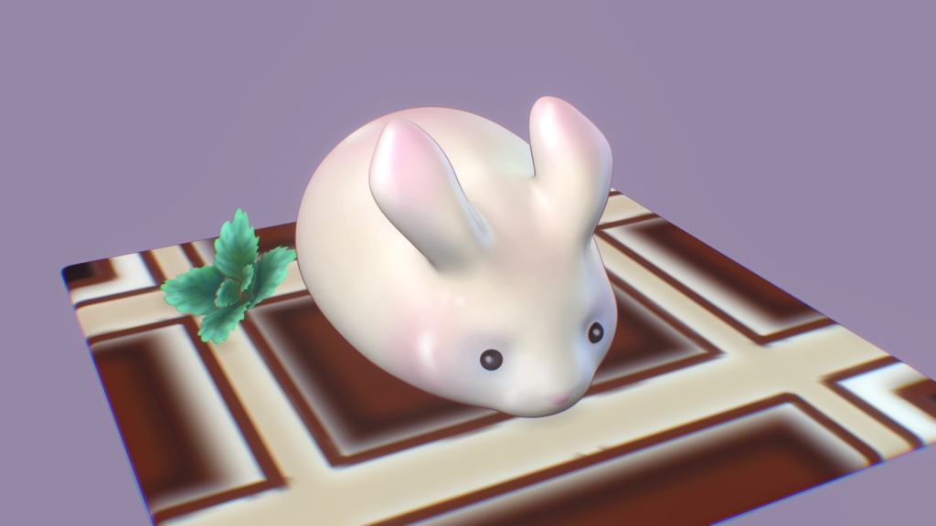 3D Cute bunny model