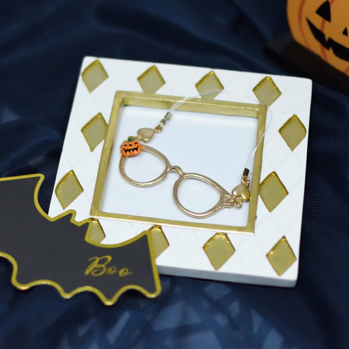 ハロウィンかぼちゃゴールド眼鏡 suisui_nuinui BOOTH