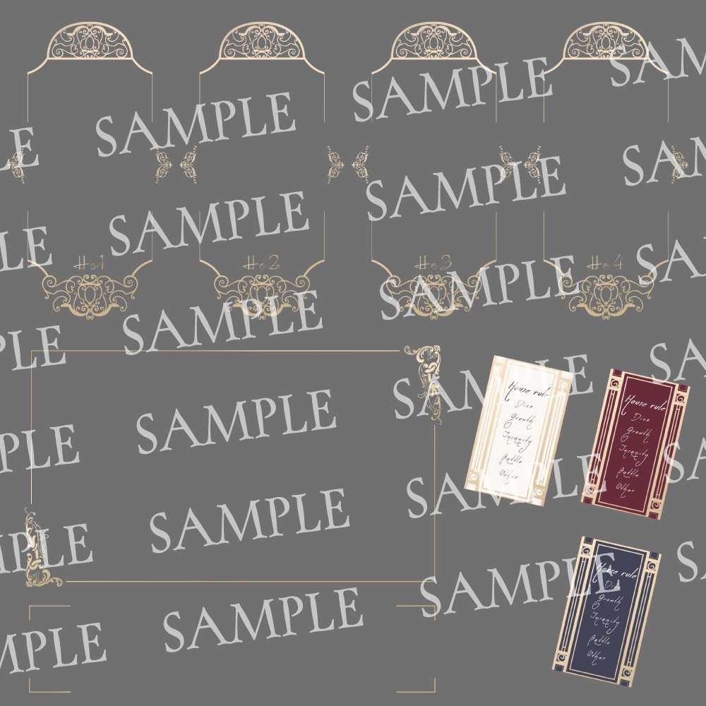 TRPGシンプル部屋素材①【洋風】※2月7日内容更新