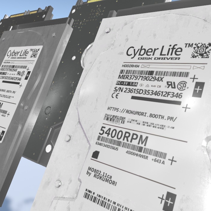 【3Dモデル】2.5HDD用静電気防止真空パック【2 style】