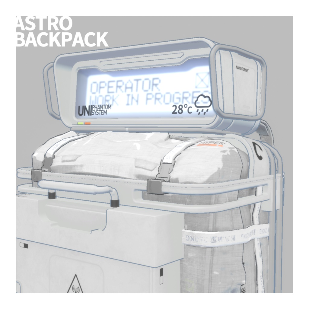 【3Dモデル】Astro backpack