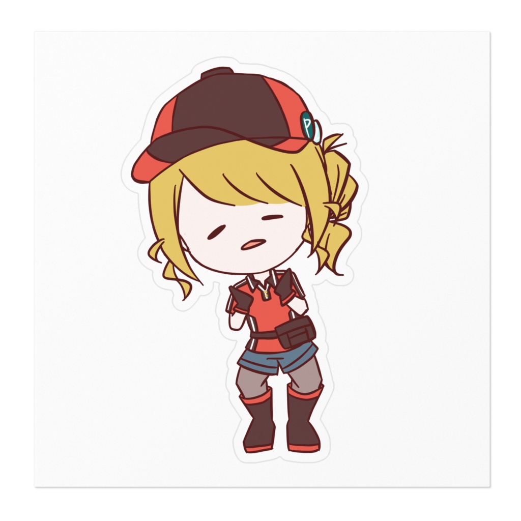 ピザ屋のおねえさん ステッカー②