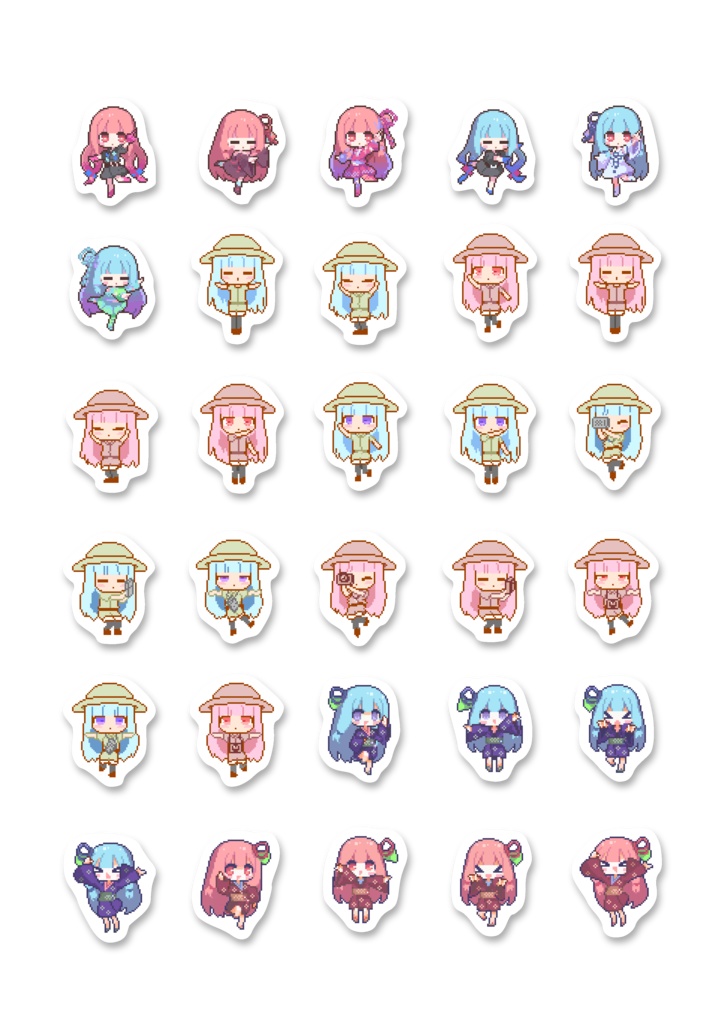 フレークシール(廻る日々誌テーマ) 30pieces