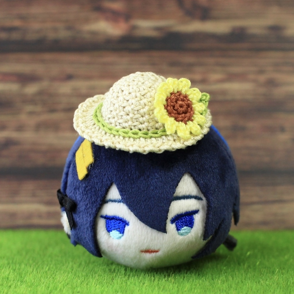 【受注生産】もちマス用 麦わら帽子(向日葵)