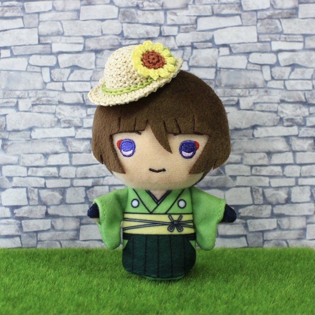 【受注生産】もちマス用 麦わら帽子(向日葵)