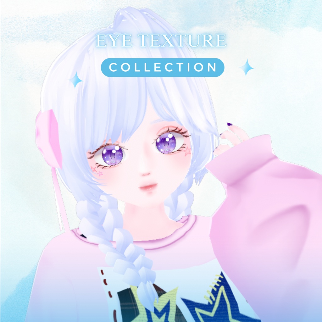 Vtuber/Vroid/VRC Eye Texture Fantasy - Cloud Theme
