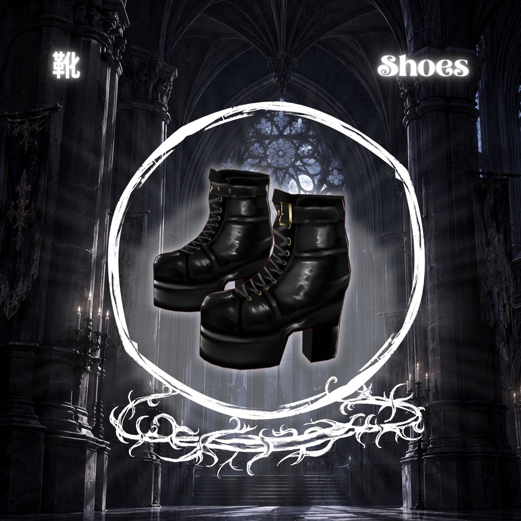 ミッドナイト・エレガンス・ドレス | Midnight Elegance Dress Cloth | Vroid | Vtuber | Vrchat | Gothic
