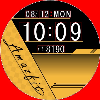 Amazfit GTR4用 ウォッチフェイス テンプレートPSDファイル