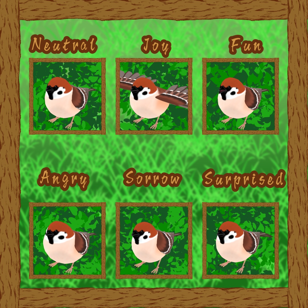 【オリジナル3Dモデル】スズメ