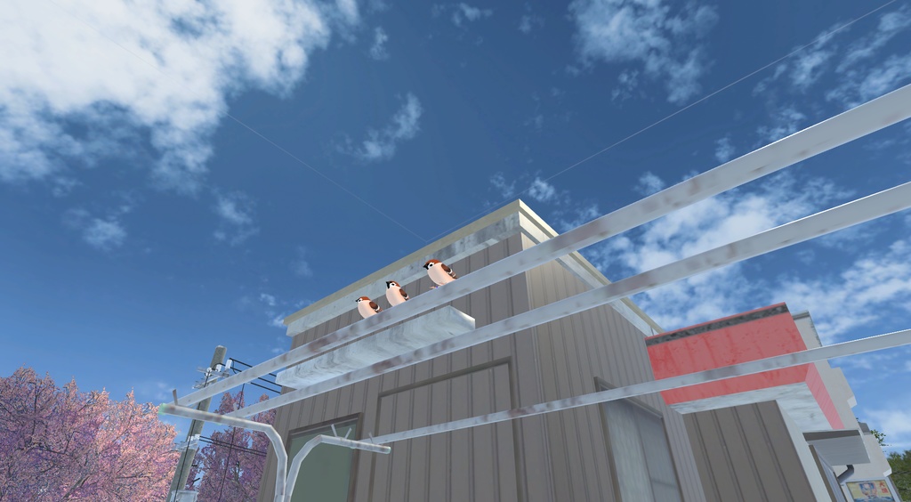 【オリジナル3Dモデル】スズメ