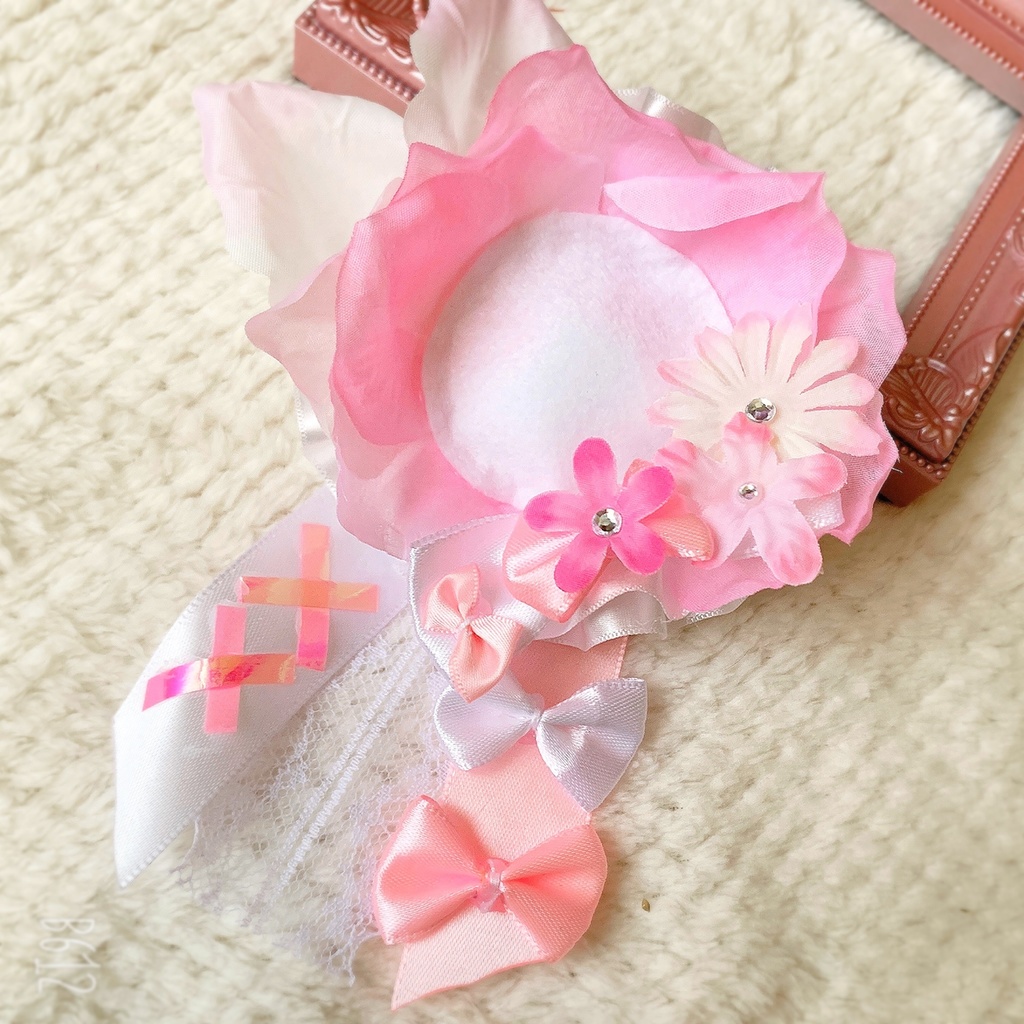 ♡ お花 フラワー ピンク ホワイト ロゼット 痛ロゼット 痛バ 量産♡