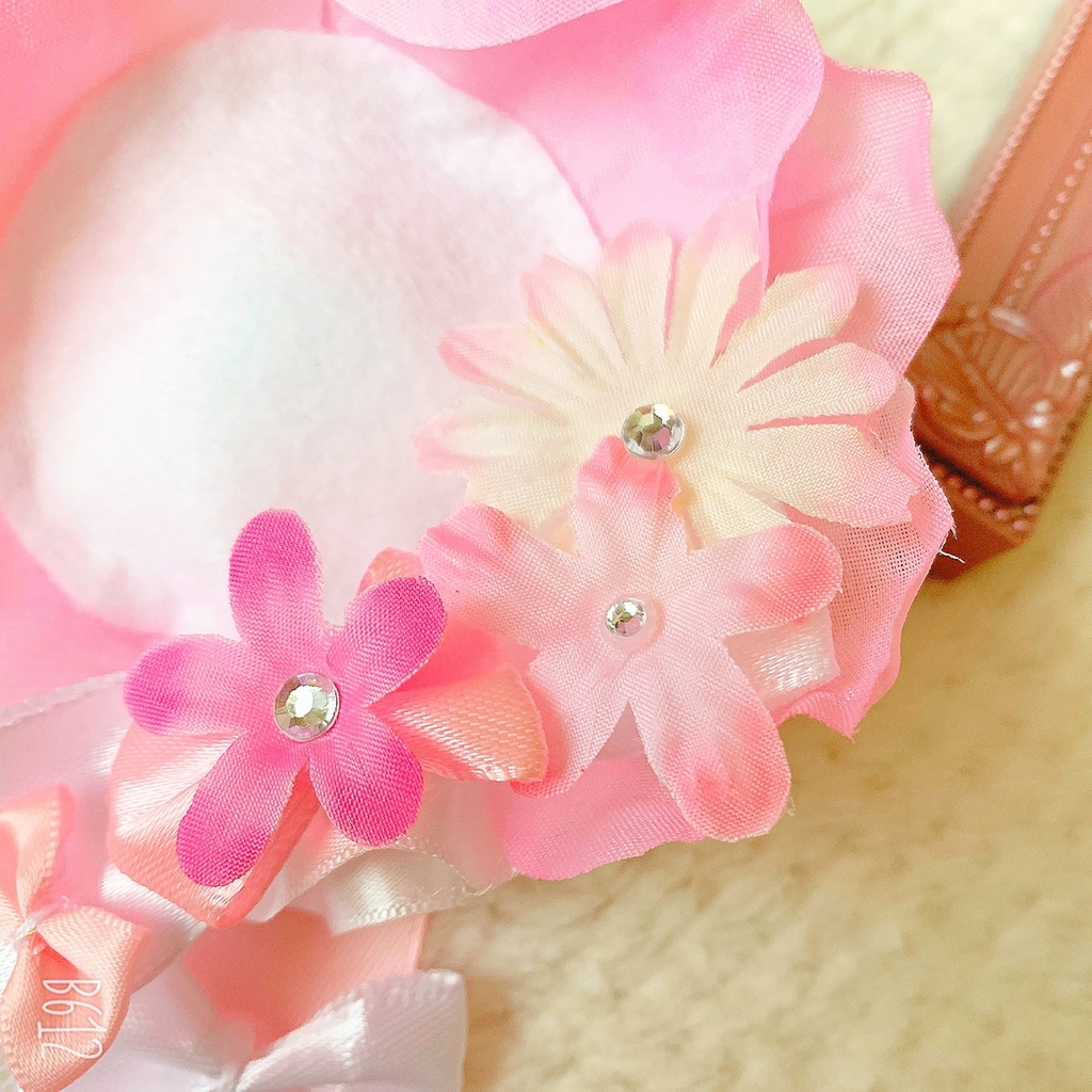 ♡ お花 フラワー ピンク ホワイト ロゼット 痛ロゼット 痛バ 量産♡