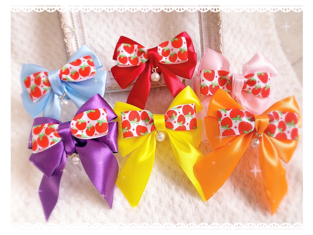 ୨୧⑅*. ペンライト キンブレ リボン すとぷり風 ピンク イチゴ ୨୧⑅*.