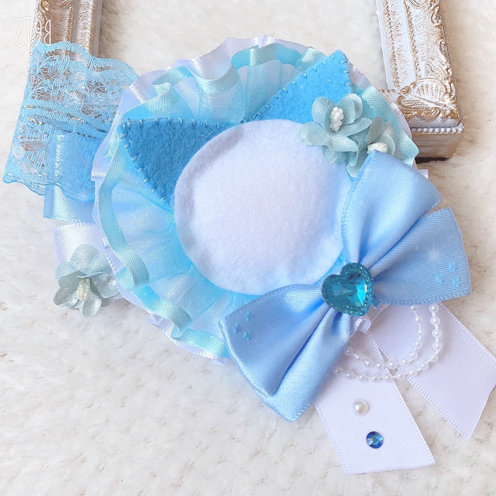 ♡ 猫耳 猫 ロゼット 青 ブルー 水色 痛ロゼット 痛バ 量産♡