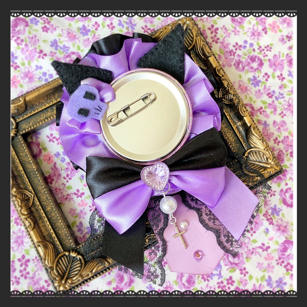 ♡ クロミちゃん クロミ サンリオ 風 ロゼット 痛ロゼット 痛バ 量産♡