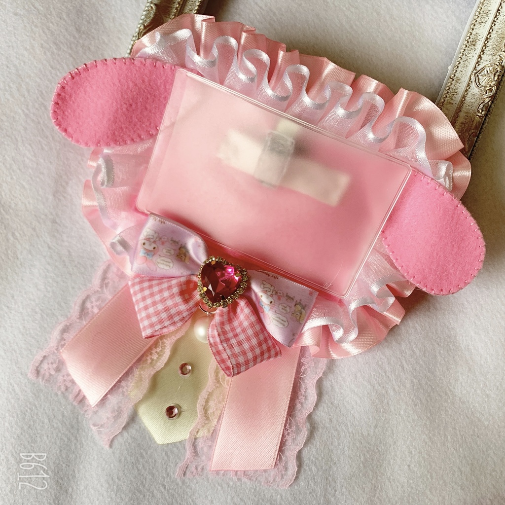 ♡ フリル 名刺 名札 ロゼット 名刺ケース 名札ケース サンリオ マイメロ♡