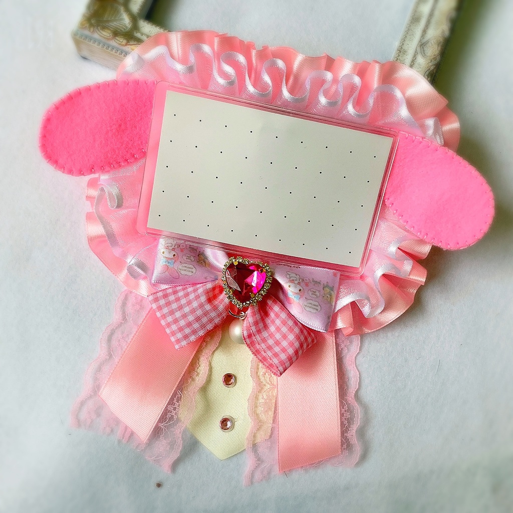 ♡ フリル 名刺 名札 ロゼット 名刺ケース 名札ケース サンリオ マイメロ♡