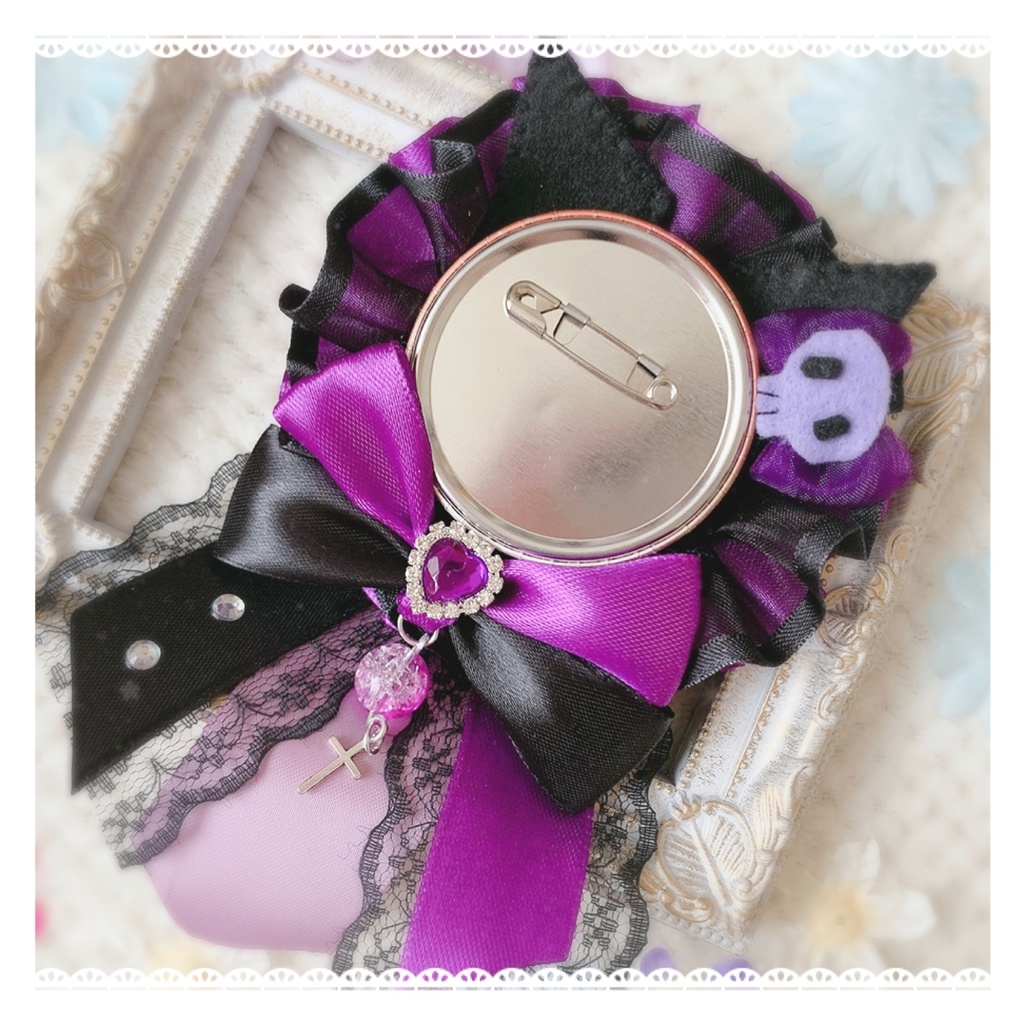 ♡ クロミちゃん クロミ サンリオ 風 ロゼット 痛ロゼット 痛バ 量産♡