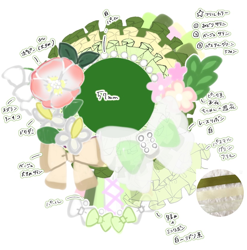 なつさま専用ページ ロゼットオーダー