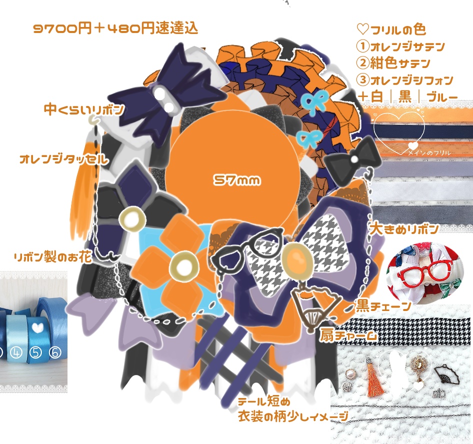 わらえらさま ロゼットオーダーページ