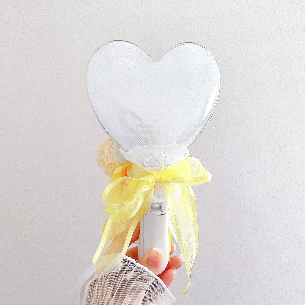 花束風 フラワーブーケ キンブレリボン ペンラリボン 黄色 イエロー 💛