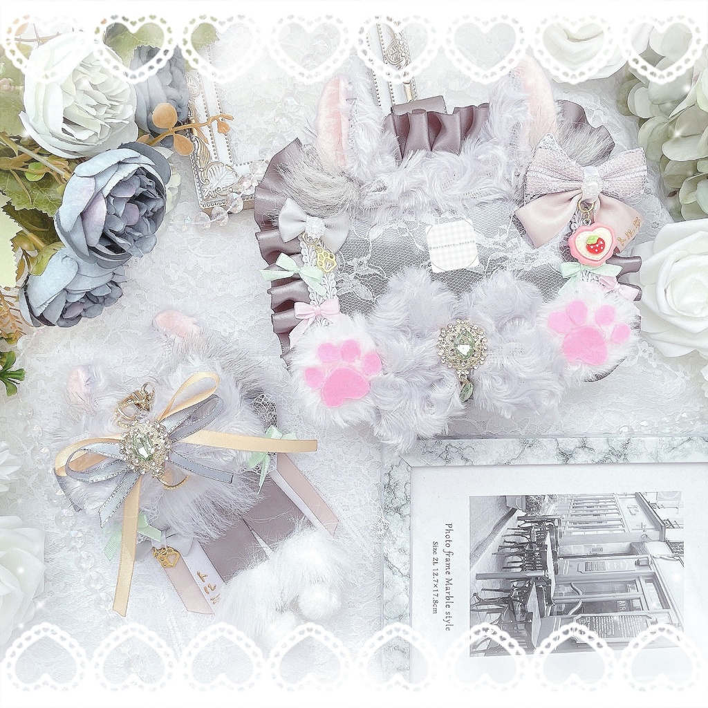 ねこすけさま リボンチャーム｜トレカケースオーダーページ 