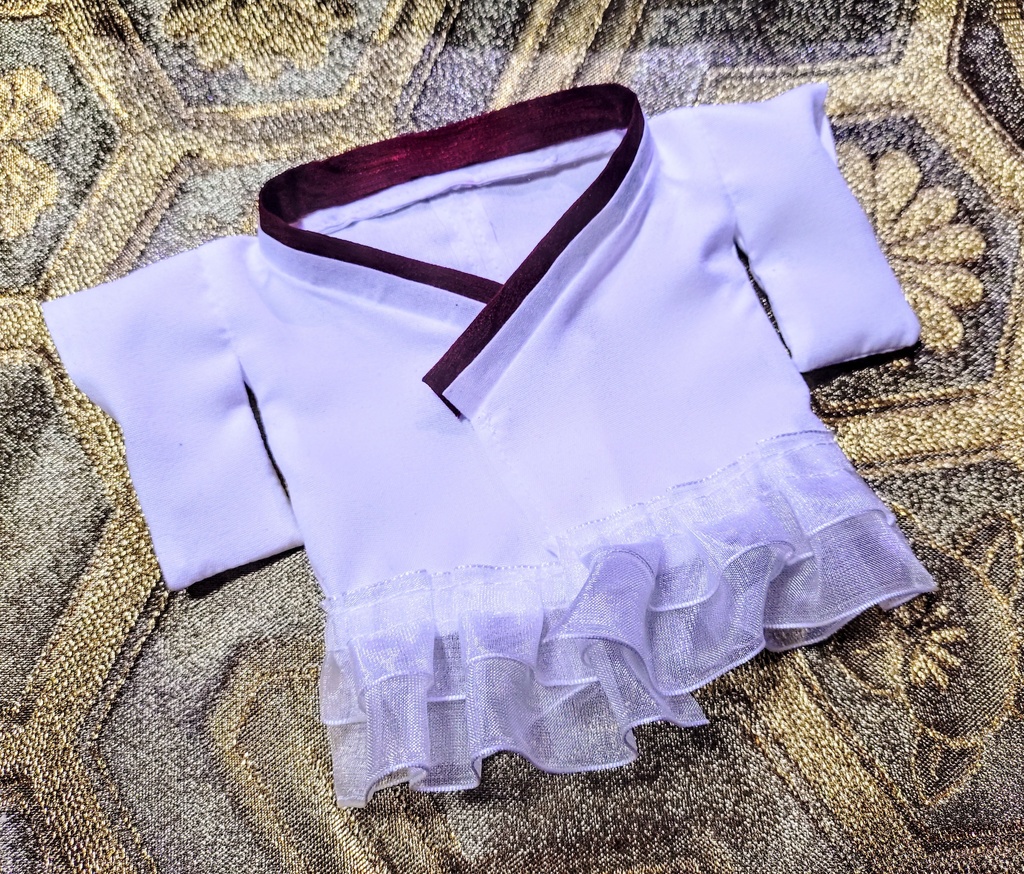 20cm ぬい服 ぬいぐるみ 服 和風 白無垢 着物 ハンドメイド