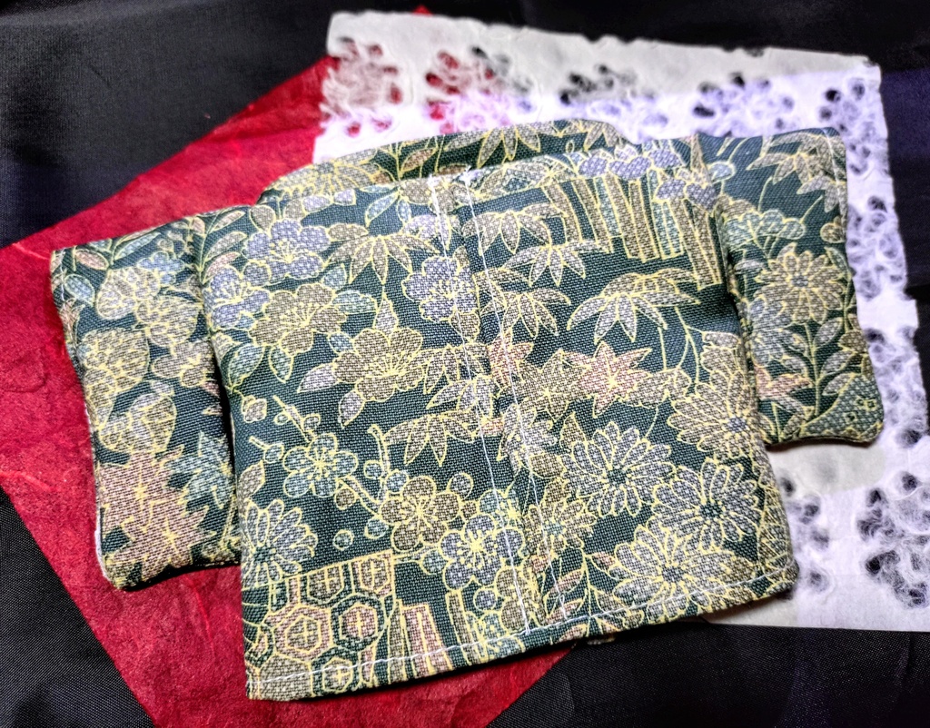 ◎20cm ぬい服 浴衣 軽装 和服 浴衣/緑金 ぬいぐるみ服