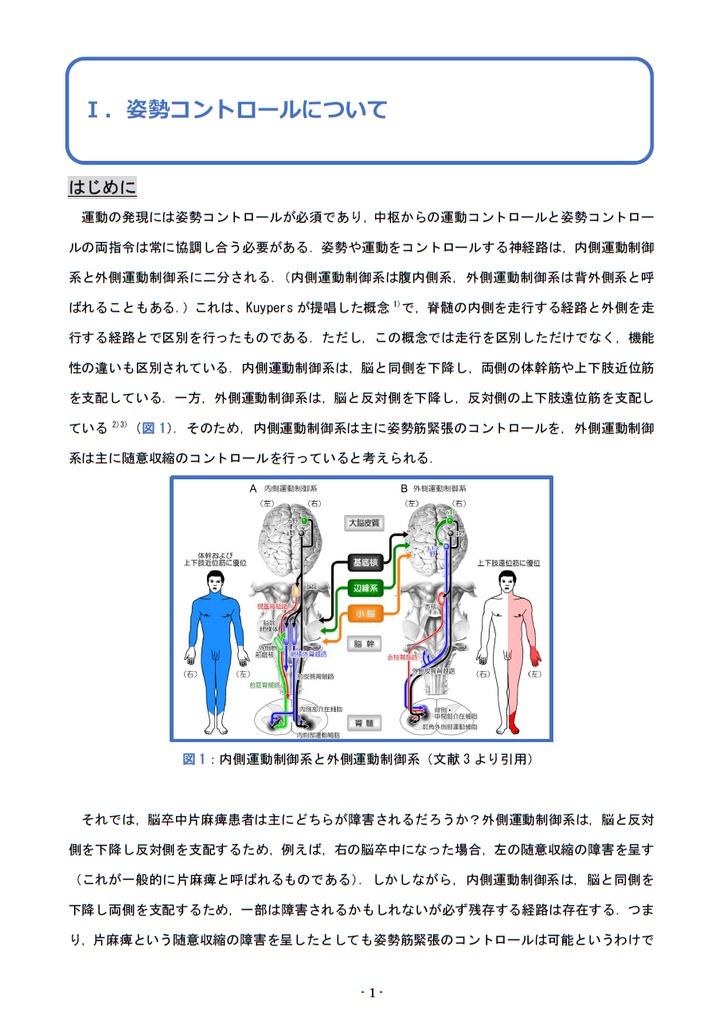 脳卒中片麻痺患者に対する理学療法-治療を提供するうえで知っておきたいこと-PartⅠ