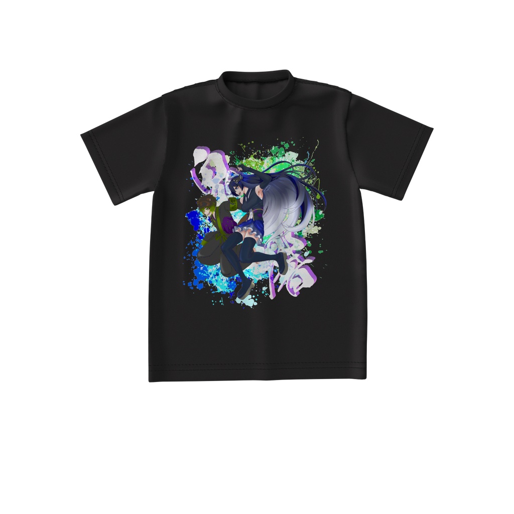 鬼響ライブグッズ🌸ビックシルエットライブTシャツ - Black