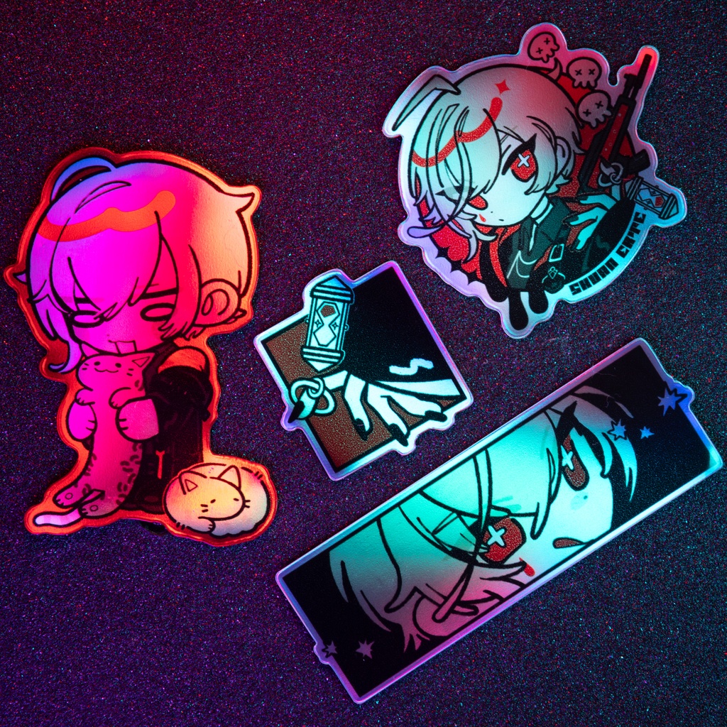 朱殷 エルテ ホログラムステッカー4枚セット