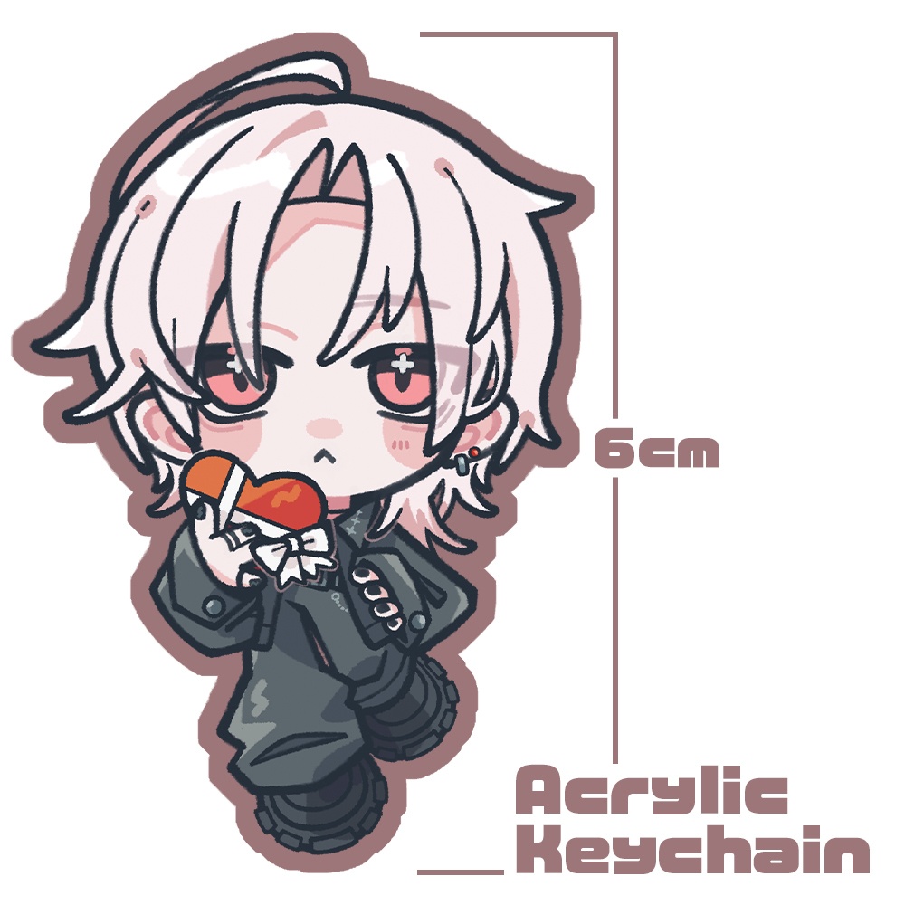 朱殷エルテ バレンタイングッズ アクキーステッカーセット