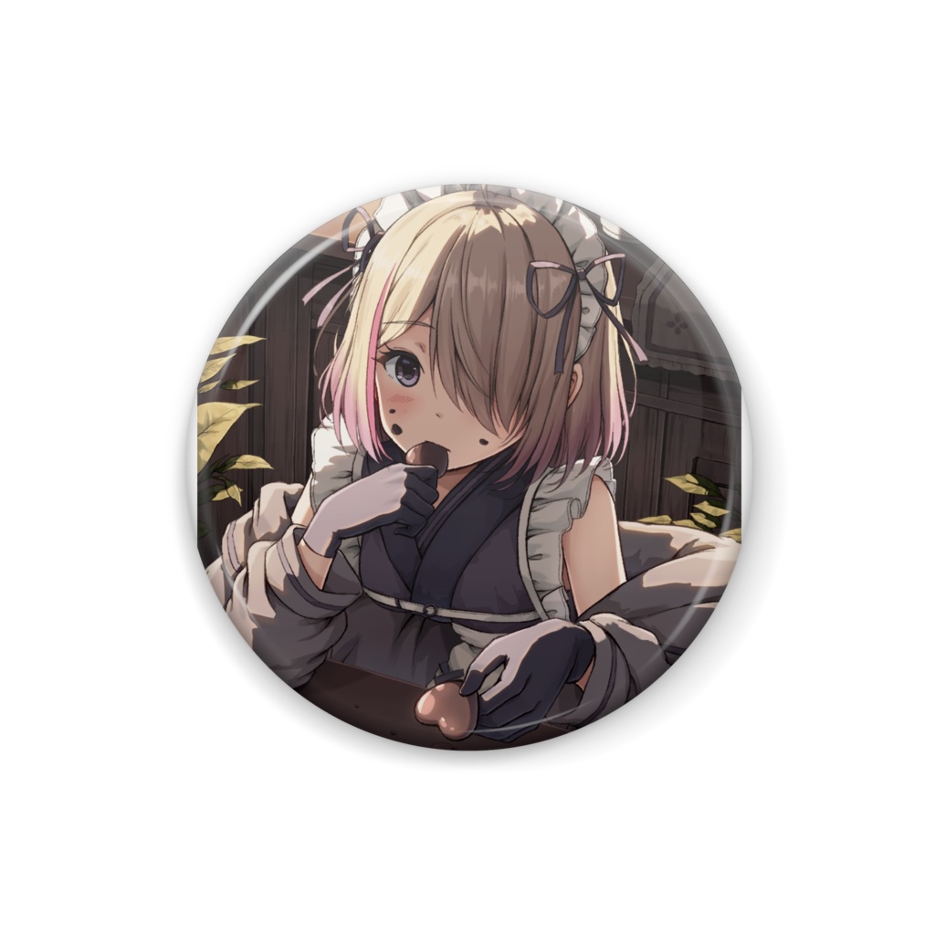 バレンタイン缶バッチ