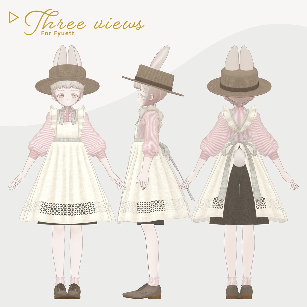 Classical Apron Outfit - Hidamari - 【VRChat】