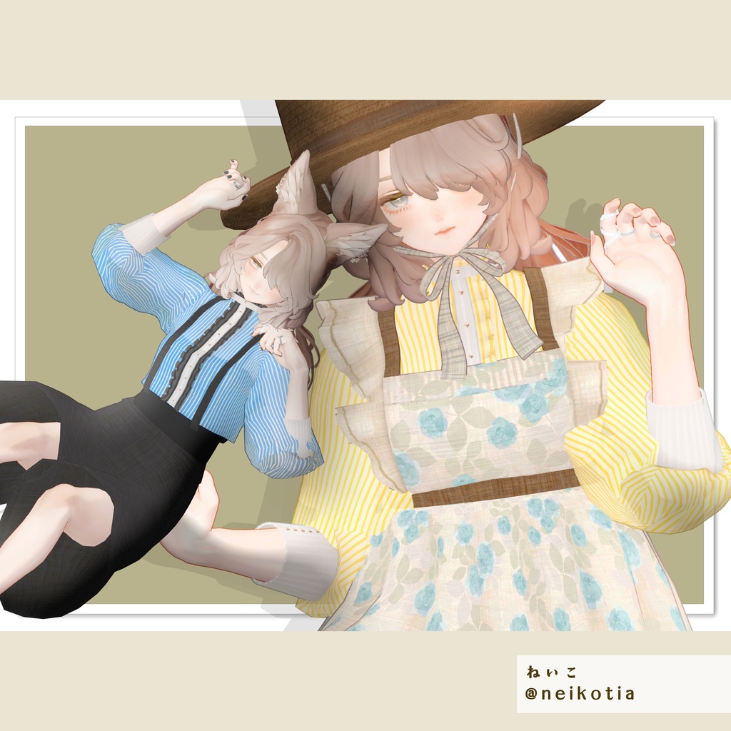 【📢 リリースセール ˎˊ˗】 Classical Apron Outfit - Hidamari - 【VRChat】