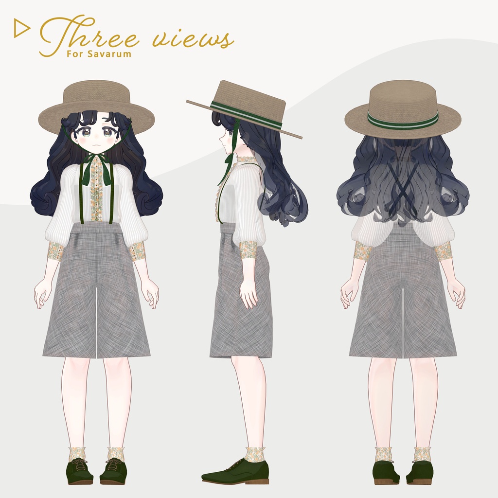 Classical Apron Outfit - Hidamari - 【VRChat】