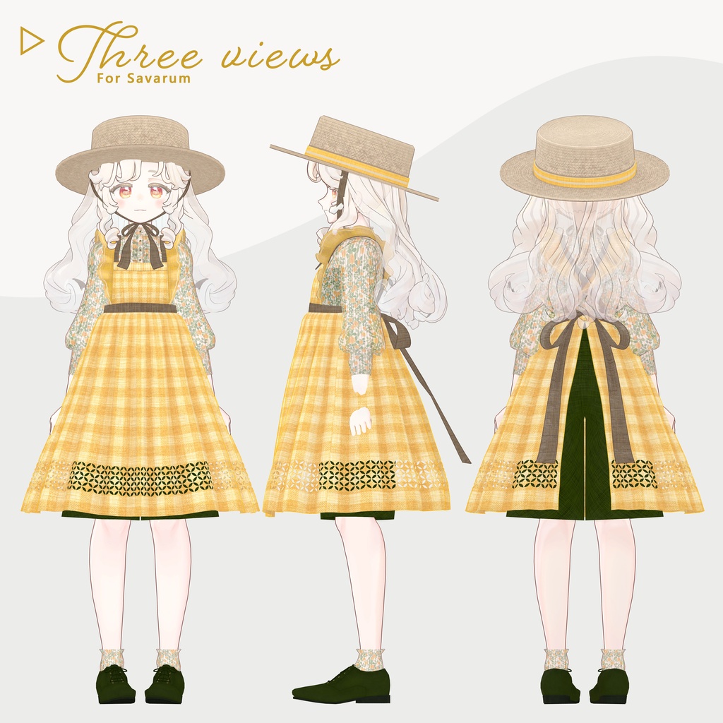 Classical Apron Outfit - Hidamari - 【VRChat】