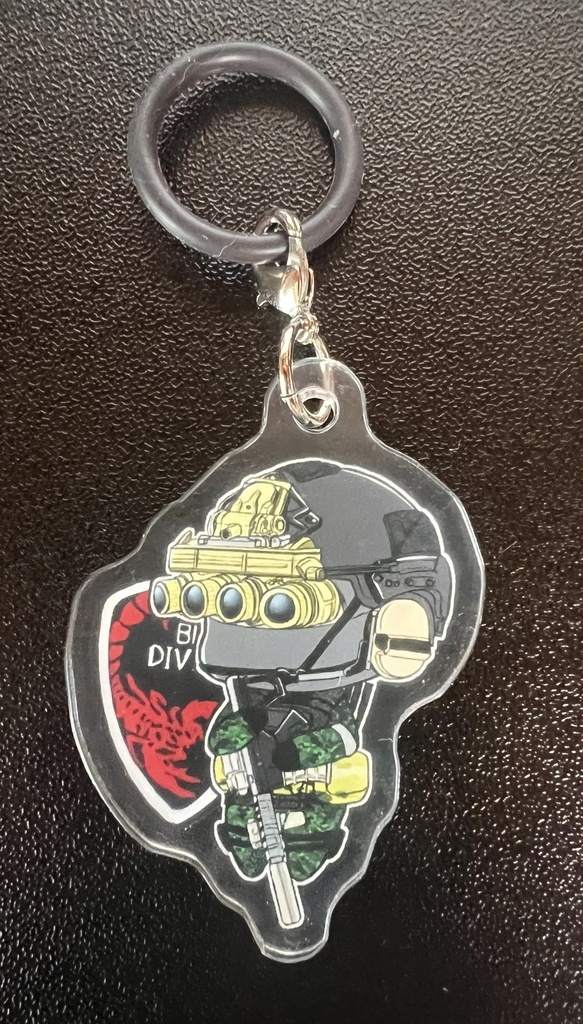 アンブレラマーカー（目印アクキー）ブラックディビジョン君