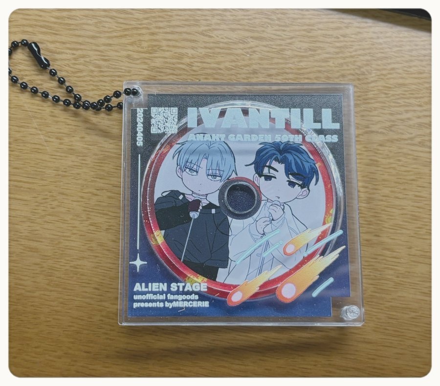 CD風アクリルキーホルダー