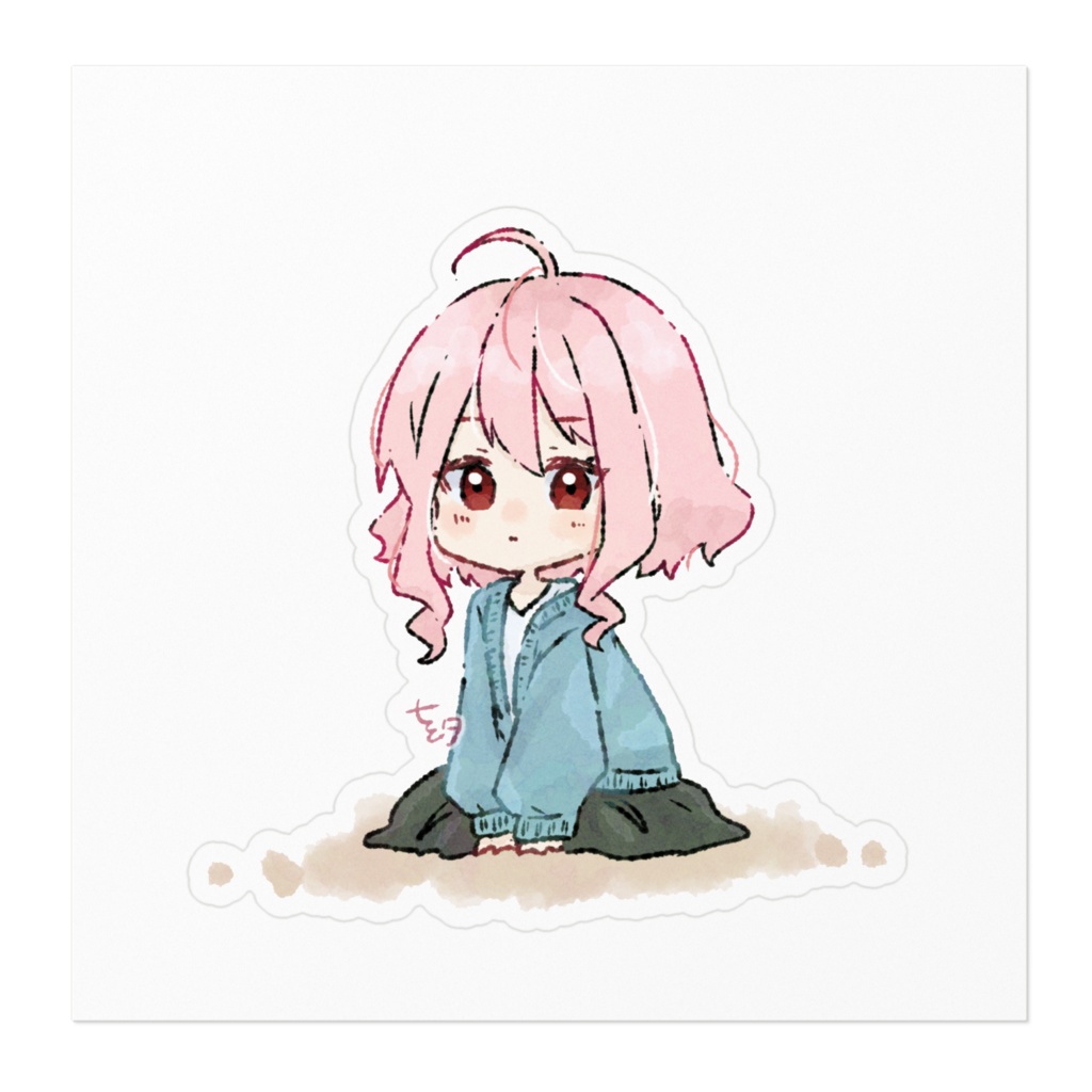 ナナミちゃんステッカー-もちもち-