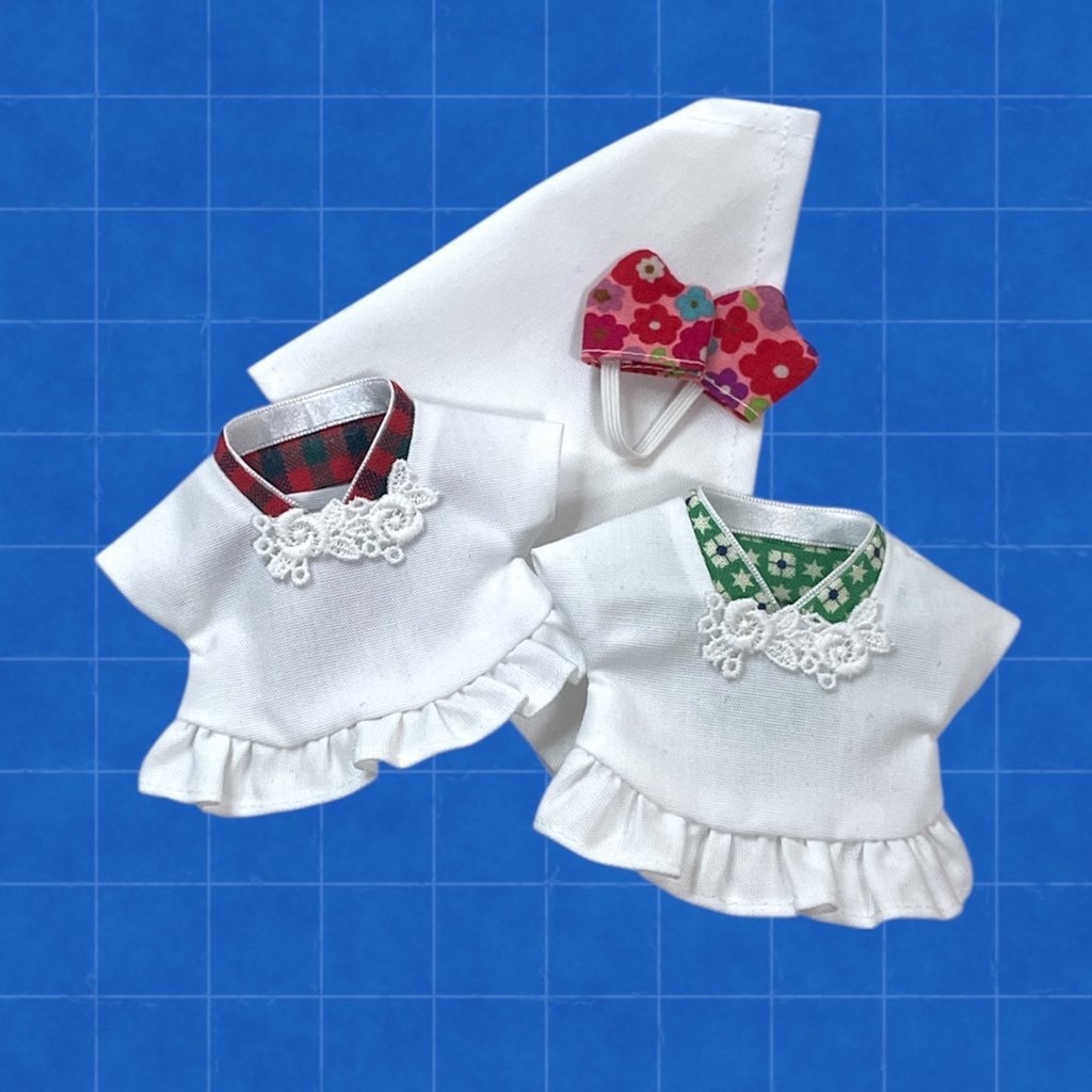 割烹着セット (割烹着、三角巾、鍋つかみ)