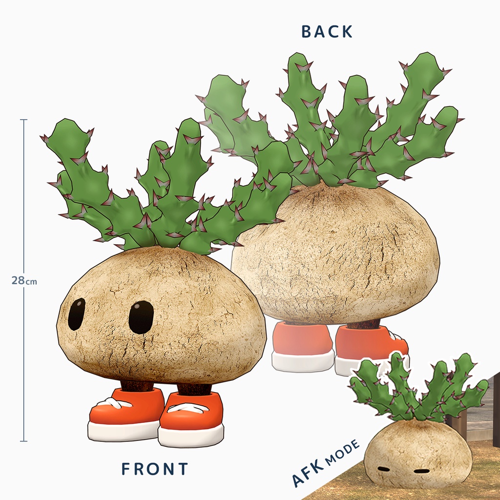 蓬莱島くん / オリジナル3Dモデル
