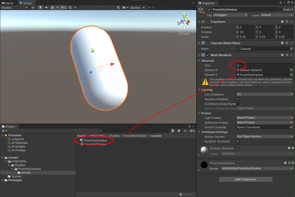 ProximityShadow Shader
